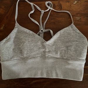 Grey ALO Yoga Sports Bra Size M